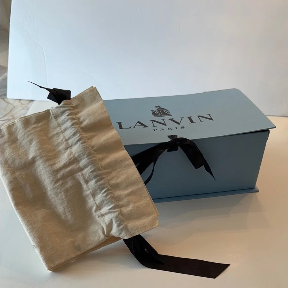 Lanvin Black and Gold Women's Sandals - Picture 2 of 7